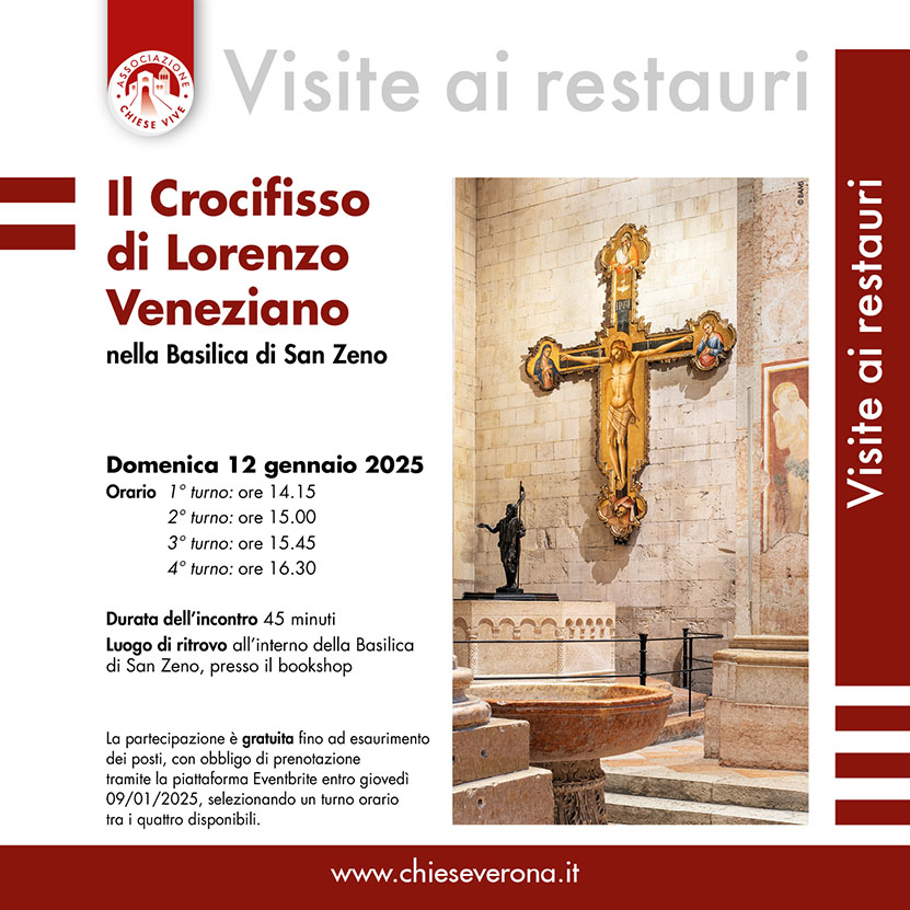 Il Crocifisso di Lorenzo Veneziano - Chiese Vive - Chiese Verona