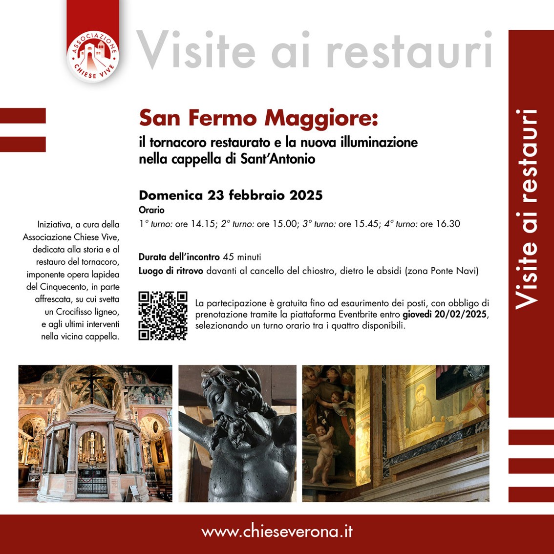 Il tornacoro restaurato e la nuova illuminazione nella cappella di Sant'Antonio - Chiese Vive - Chiese Verona