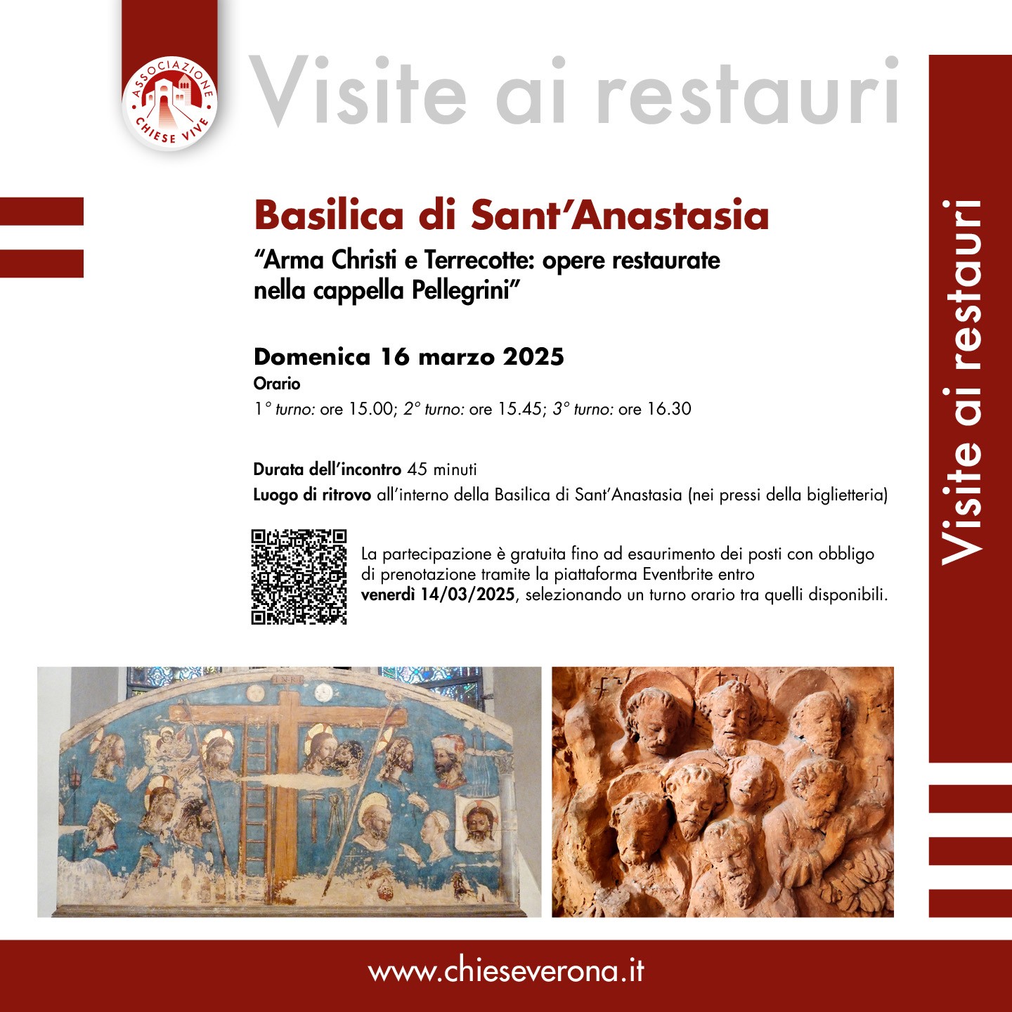 Sant'Anastasia: opere restaurate nella cappella Pellegrini - Chiese Vive - Chiese Verona