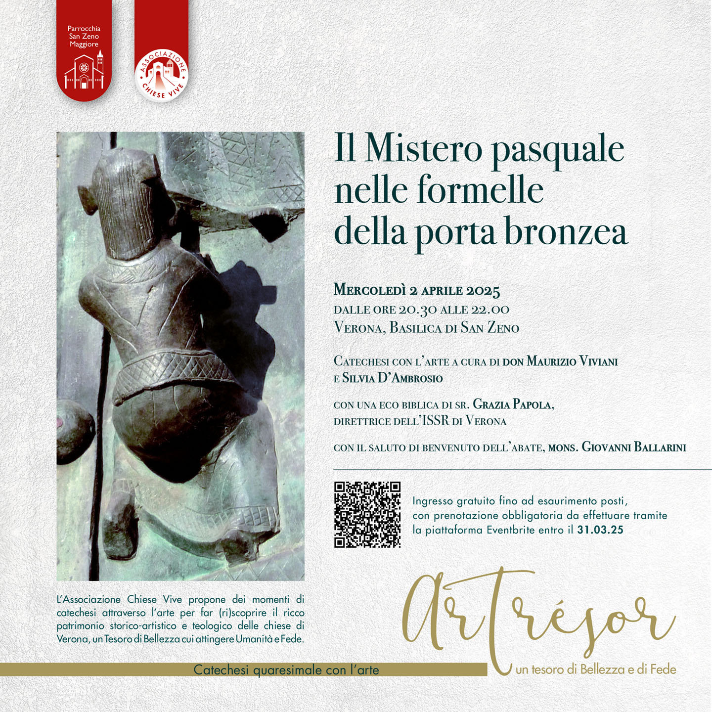 Il Mistero pasquale nelle formelle della porta bronzea - Chiese Vive - Chiese Verona