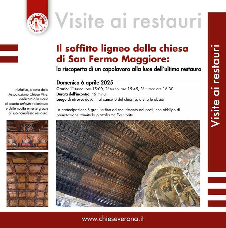 Il soffitto ligneo della Chiesa di San Fermo Maggiore - Chiese Vive - Chiese Verona