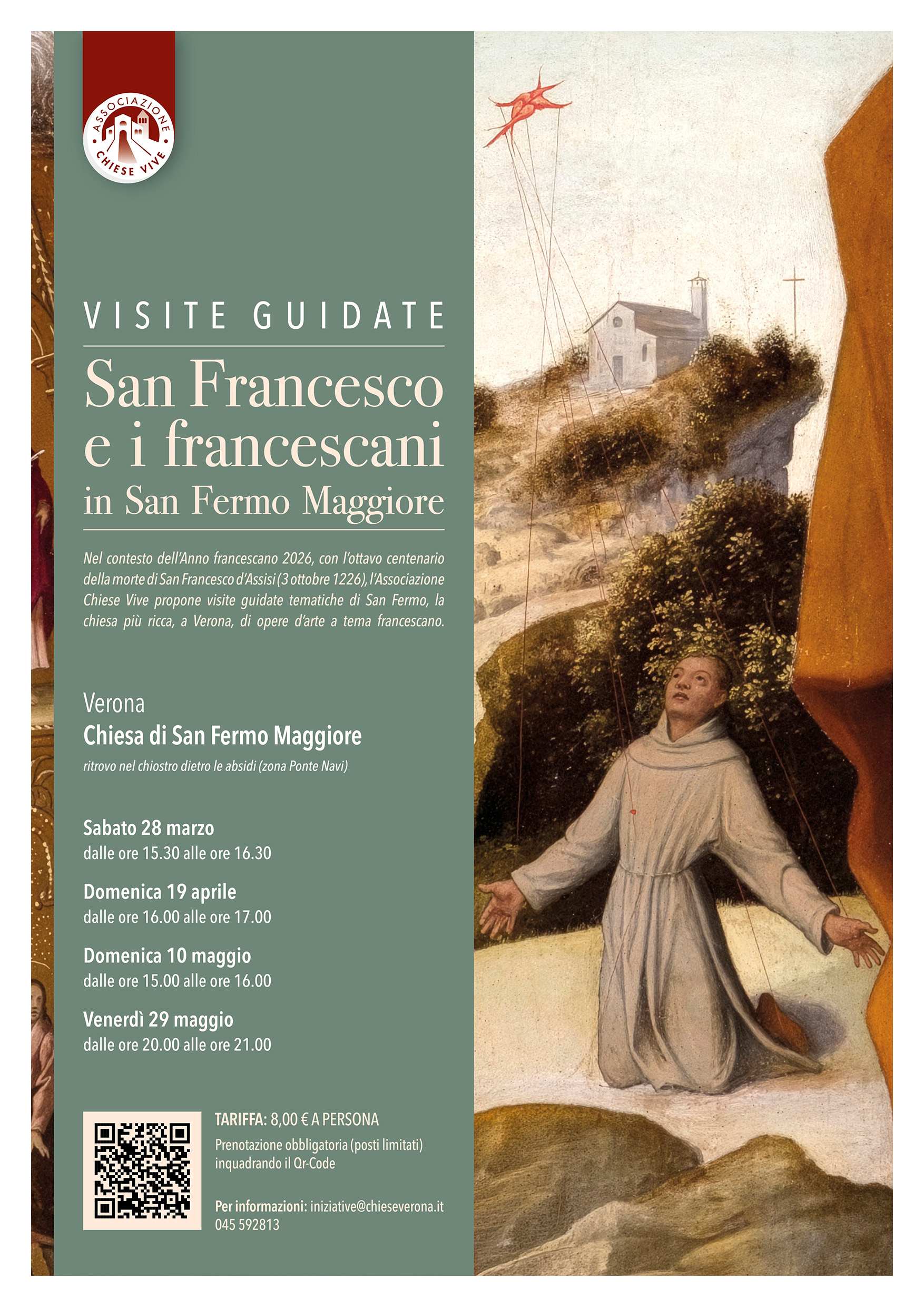 Visite guidate San Francesco e i francescani in San Fermo Maggiore - Chiese Vive - Chiese Verona